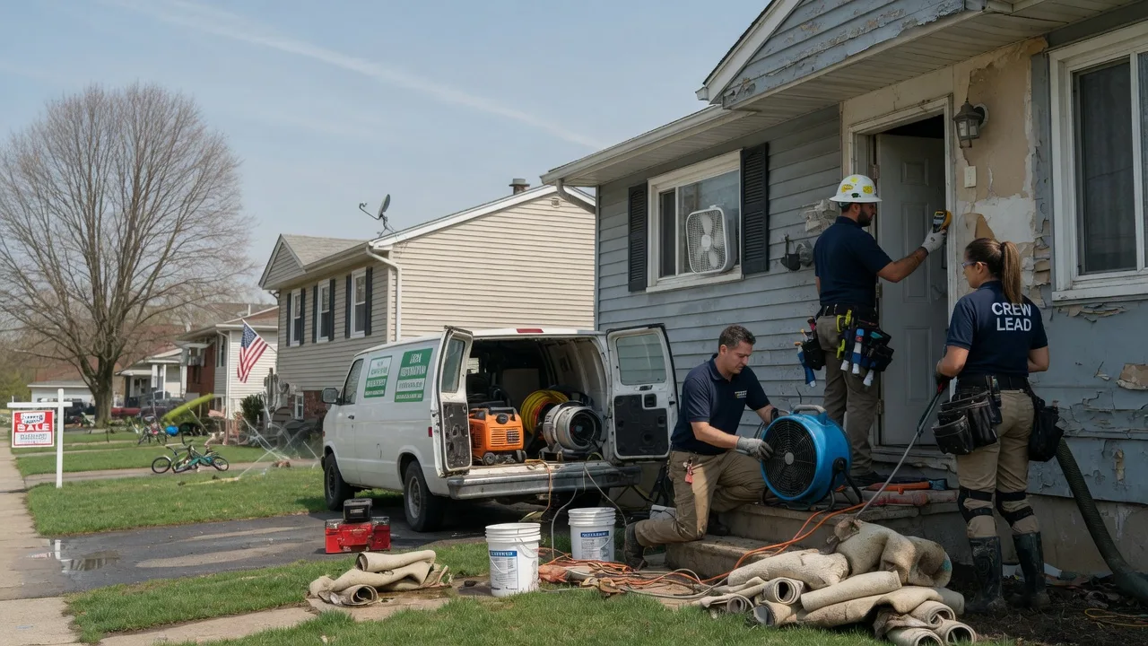 Flood Cleanup in Hainesport, NJ near me